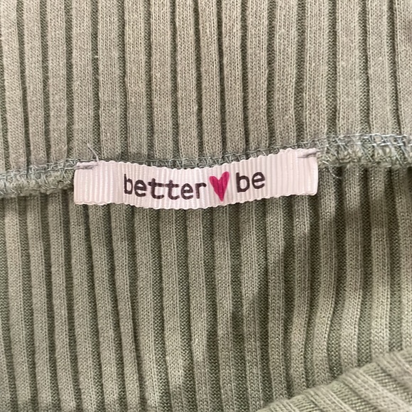 Better be, sage, ribbed, midi skirt, size small - Picture 7 of 7